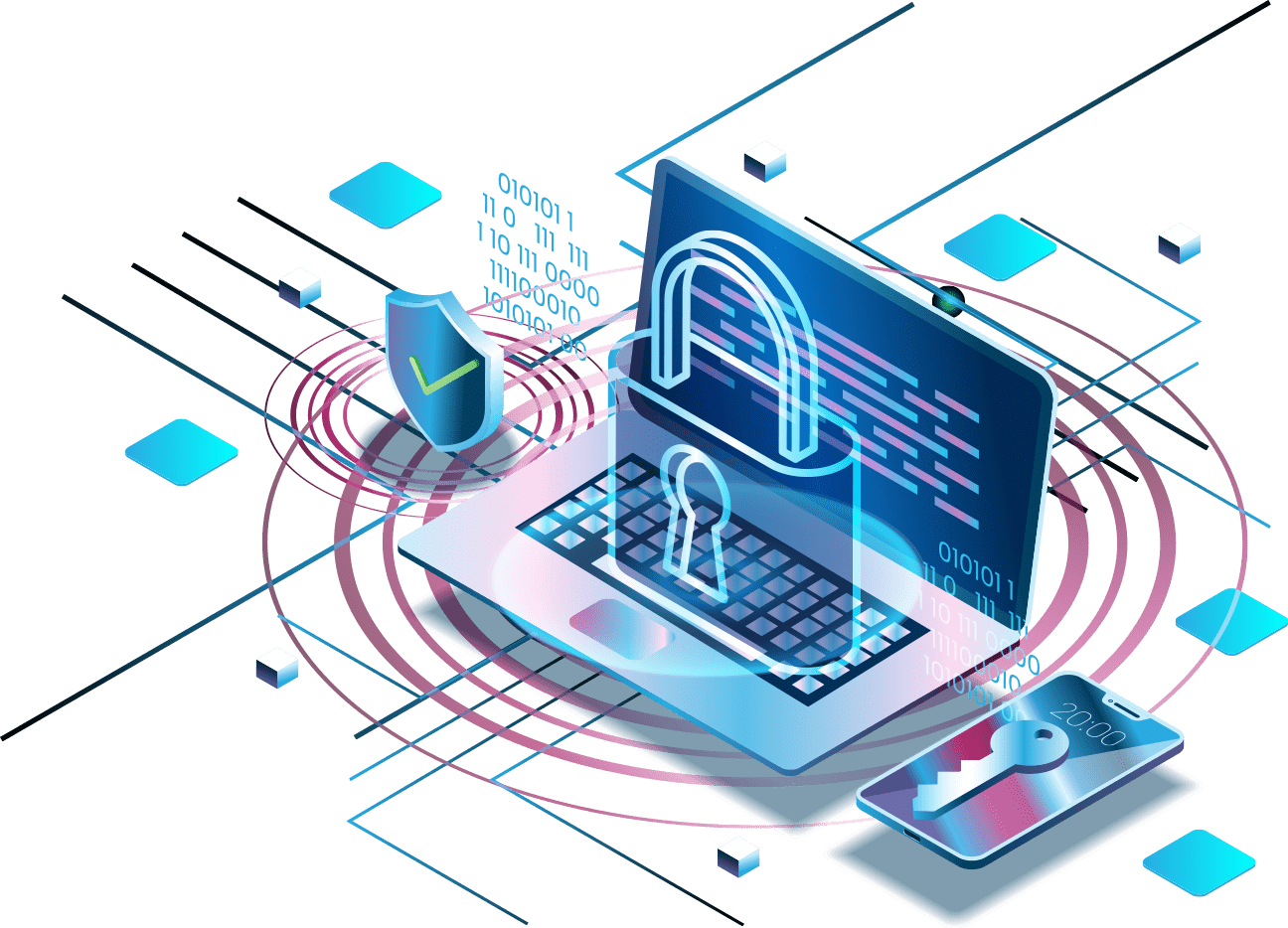 Cybersecurity illustration